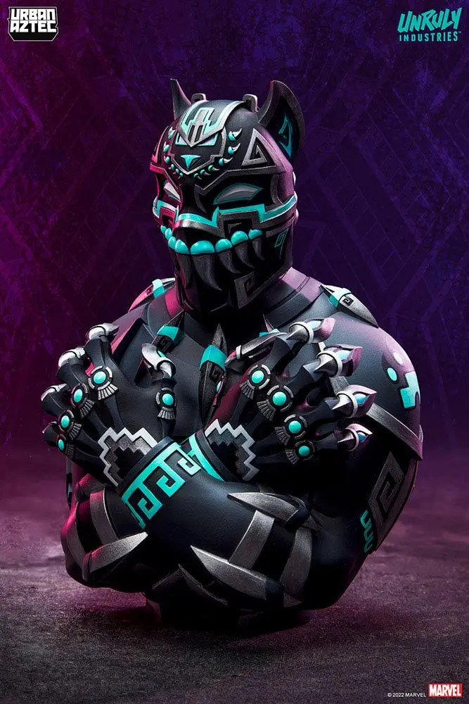 Marvel Designer Collectible Black Panther by Jesse Hernandez Vinyl mellszobor figura 19 cm termékfotó