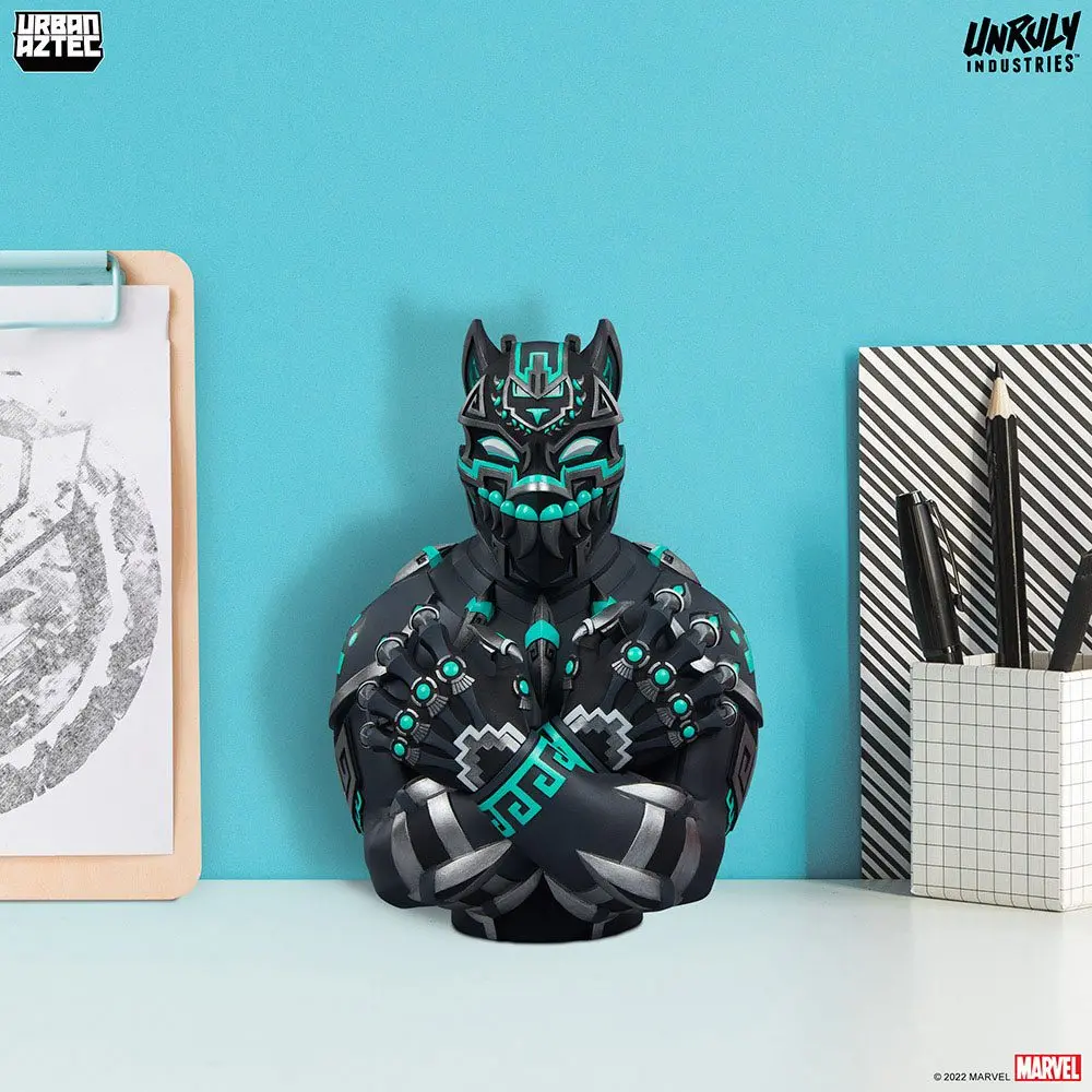 Marvel Designer Collectible Black Panther by Jesse Hernandez Vinyl mellszobor figura 19 cm termékfotó