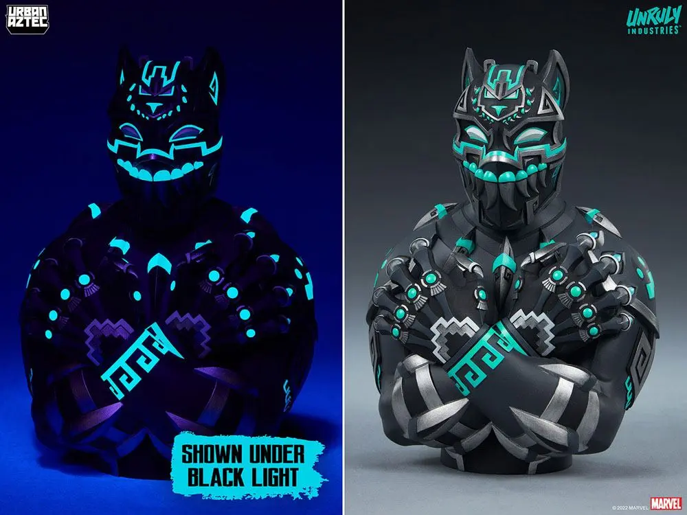 Marvel Designer Collectible Black Panther by Jesse Hernandez Vinyl mellszobor figura 19 cm termékfotó