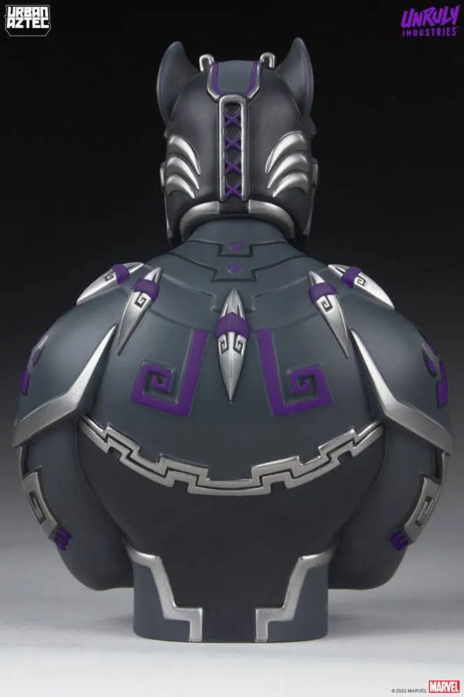 Marvel Designer Collectible Vinyl mellszobor figura Black Panther Purple Variant by Jesse Hernandez 19 cm termékfotó
