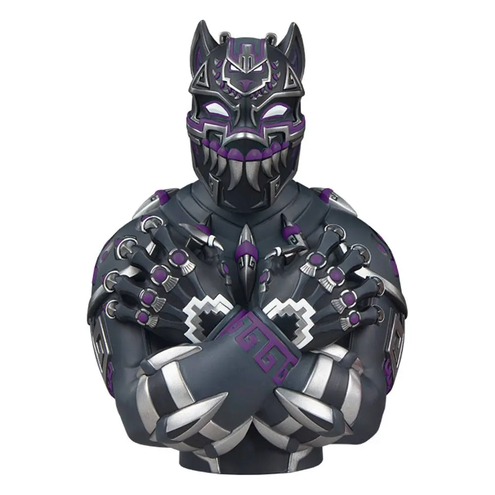 Marvel Designer Collectible Vinyl mellszobor figura Black Panther Purple Variant by Jesse Hernandez 19 cm termékfotó