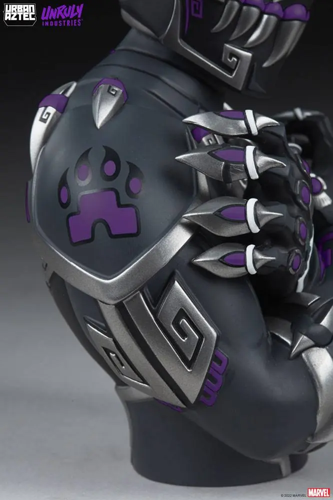 Marvel Designer Collectible Vinyl mellszobor figura Black Panther Purple Variant by Jesse Hernandez 19 cm termékfotó