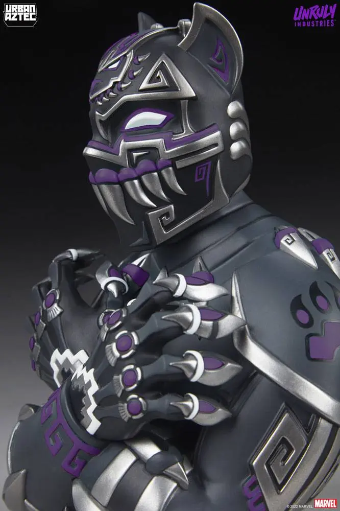 Marvel Designer Collectible Vinyl mellszobor figura Black Panther Purple Variant by Jesse Hernandez 19 cm termékfotó