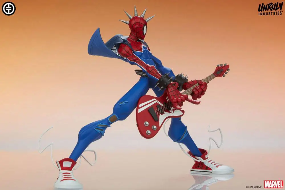 Marvel Designer Series Vinyl szobor figura Spider-Punk by Tracy Tubera 22 cm termékfotó