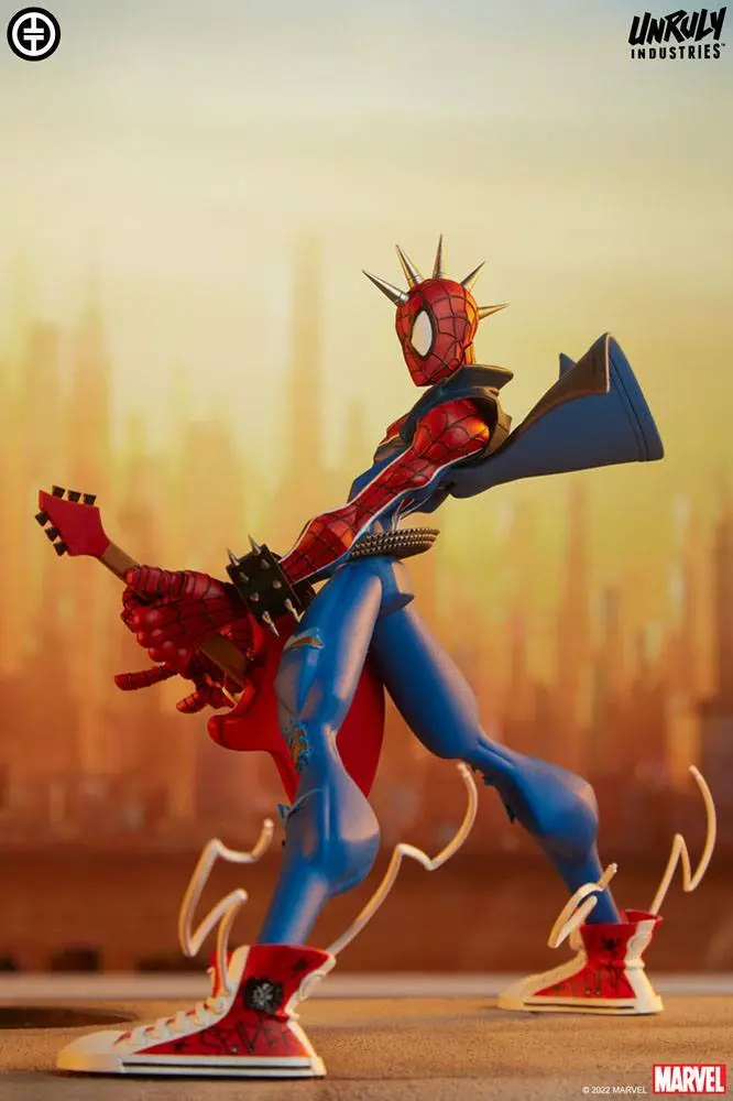 Marvel Designer Series Vinyl szobor figura Spider-Punk by Tracy Tubera 22 cm termékfotó
