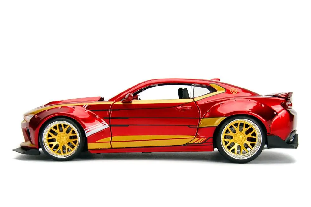 Marvel Diecast Model 1/24 Iron Man &amp; 2016 Chevrolet Camaro termékfotó