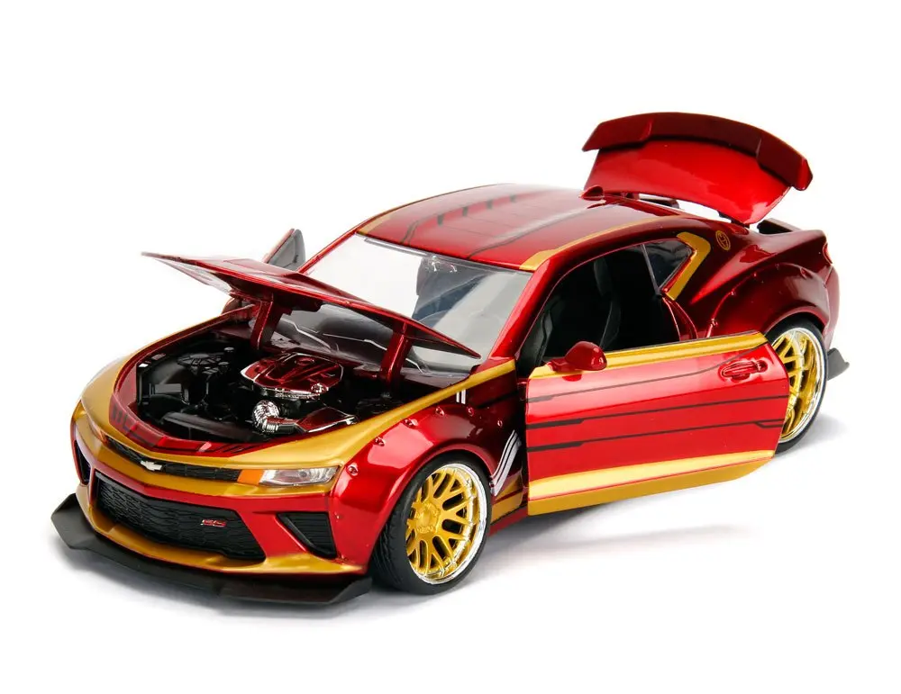 Marvel Diecast Model 1/24 Iron Man &amp; 2016 Chevrolet Camaro termékfotó