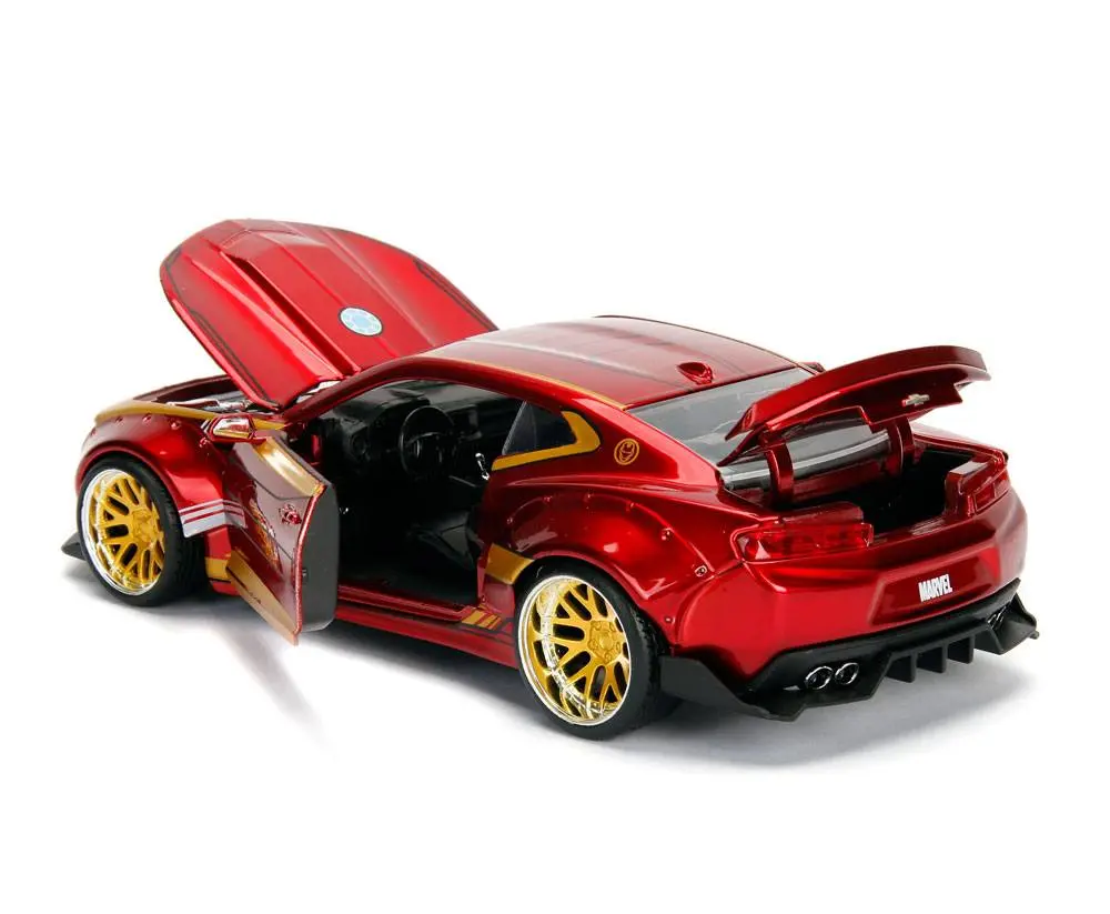 Marvel Diecast Model 1/24 Iron Man &amp; 2016 Chevrolet Camaro termékfotó