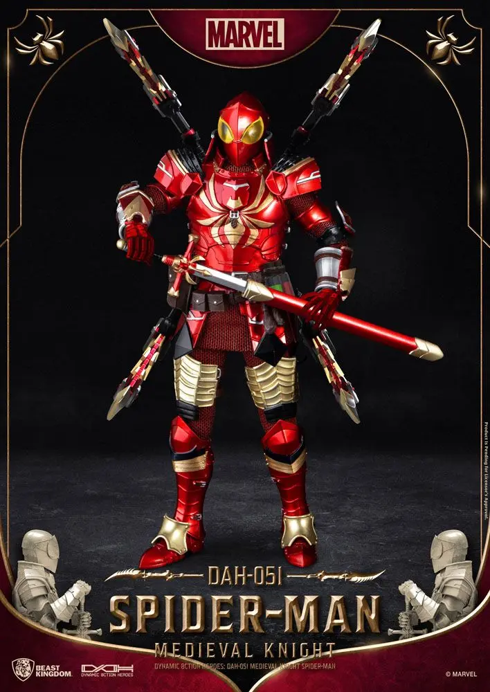 Marvel Dynamic 8ction Heroes 1/9 Medieval Knight Spider-Man akciófigura 20 cm termékfotó