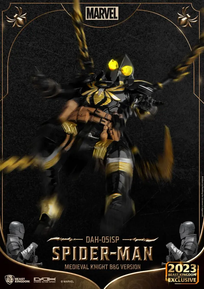 Marvel Dynamic 8ction Heroes 1/9 Medieval Knight Spider-Man B&amp;G Version akciófigura 21 cm termékfotó
