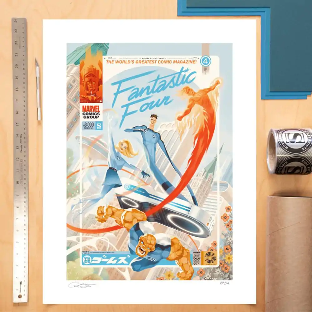 Marvel Fantastic Four #48 Art Print Marvel&#039;s First Family: The Fantastic Four! 61 x 41 cm - keretezetlen vászonkép termékfotó
