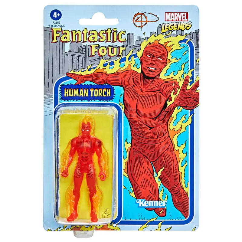 Marvel Fantastic Four Human Torch retro figura 9,5cm termékfotó
