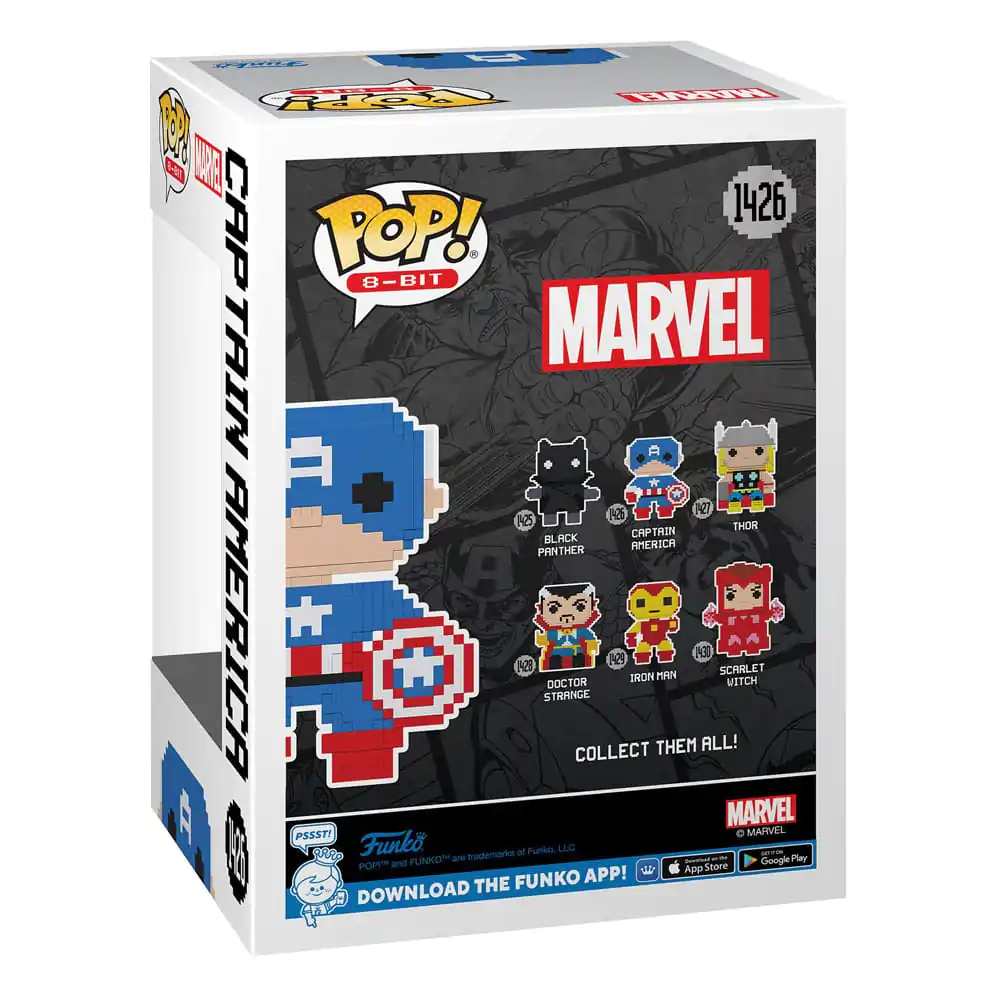 Marvel Funko POP! 8-Bit Vinyl figura Amerika Kapitány 9 cm termékfotó