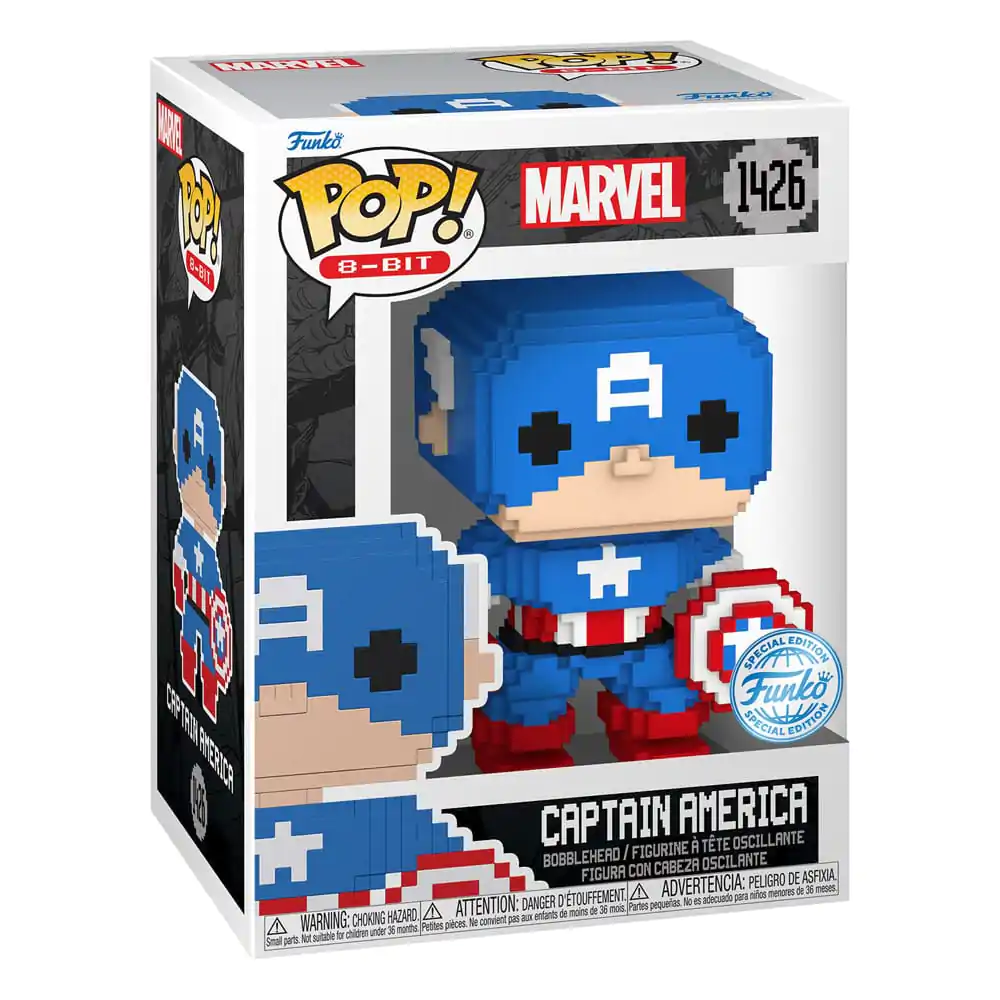 Marvel Funko POP! 8-Bit Vinyl figura Amerika Kapitány 9 cm termékfotó