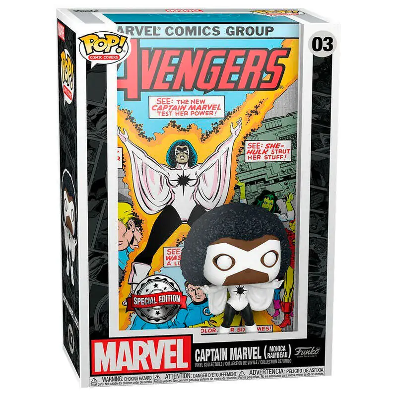 Marvel Funko POP! Art Cover Vinyl figura Captain Marvel termékfotó