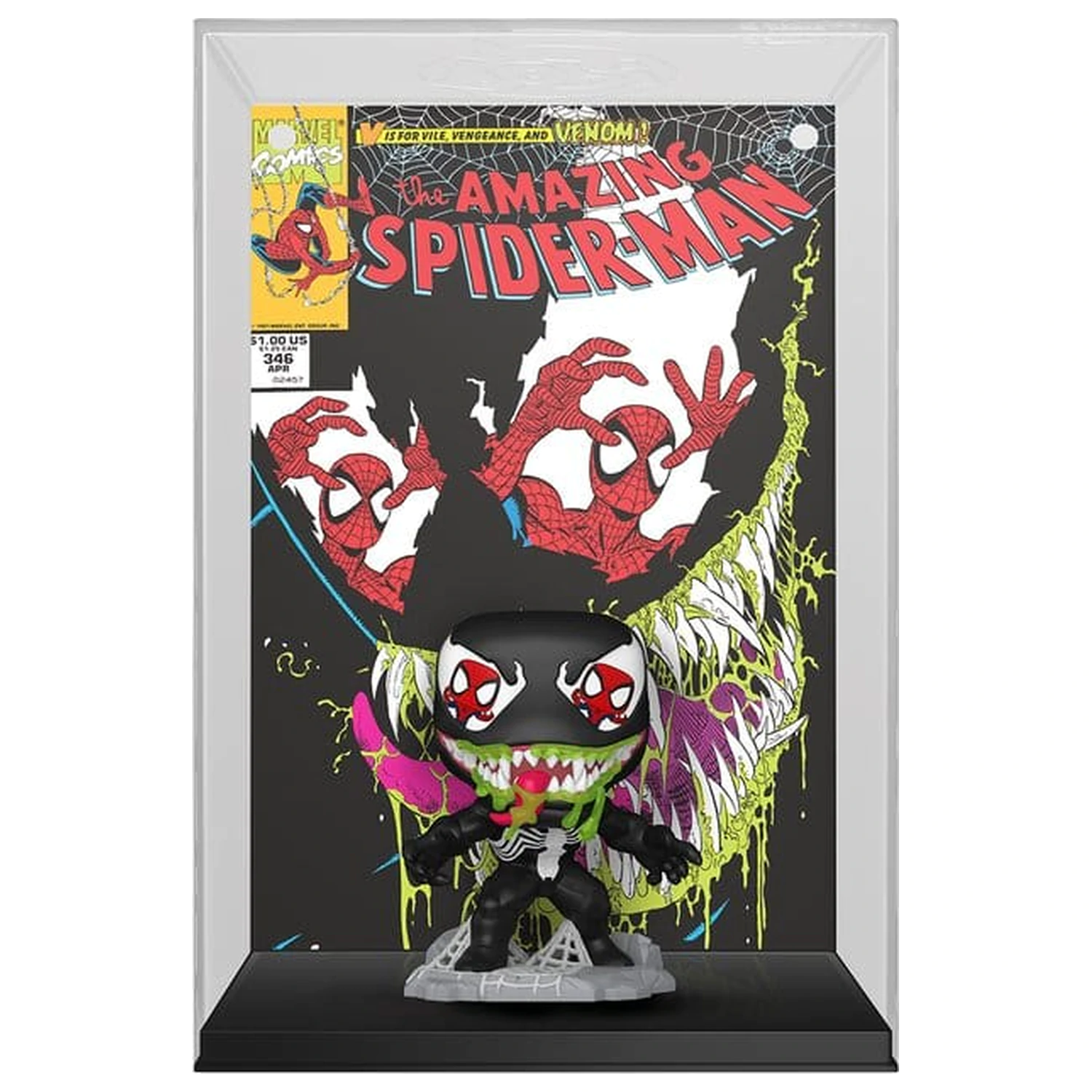 Marvel Funko POP! Comic Covers Vinyl figura Amazing Spider-Man #346 (Venom) 9 cm termékfotó