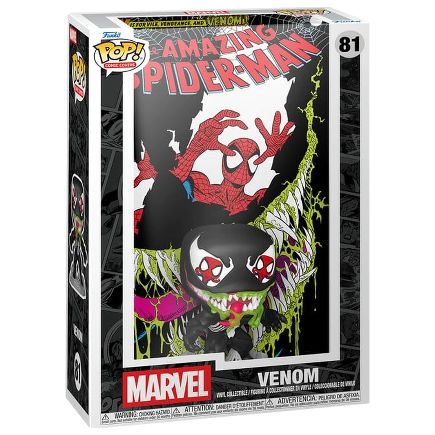 Marvel Funko POP! Comic Covers Vinyl figura Amazing Spider-Man #346 (Venom) 9 cm termékfotó