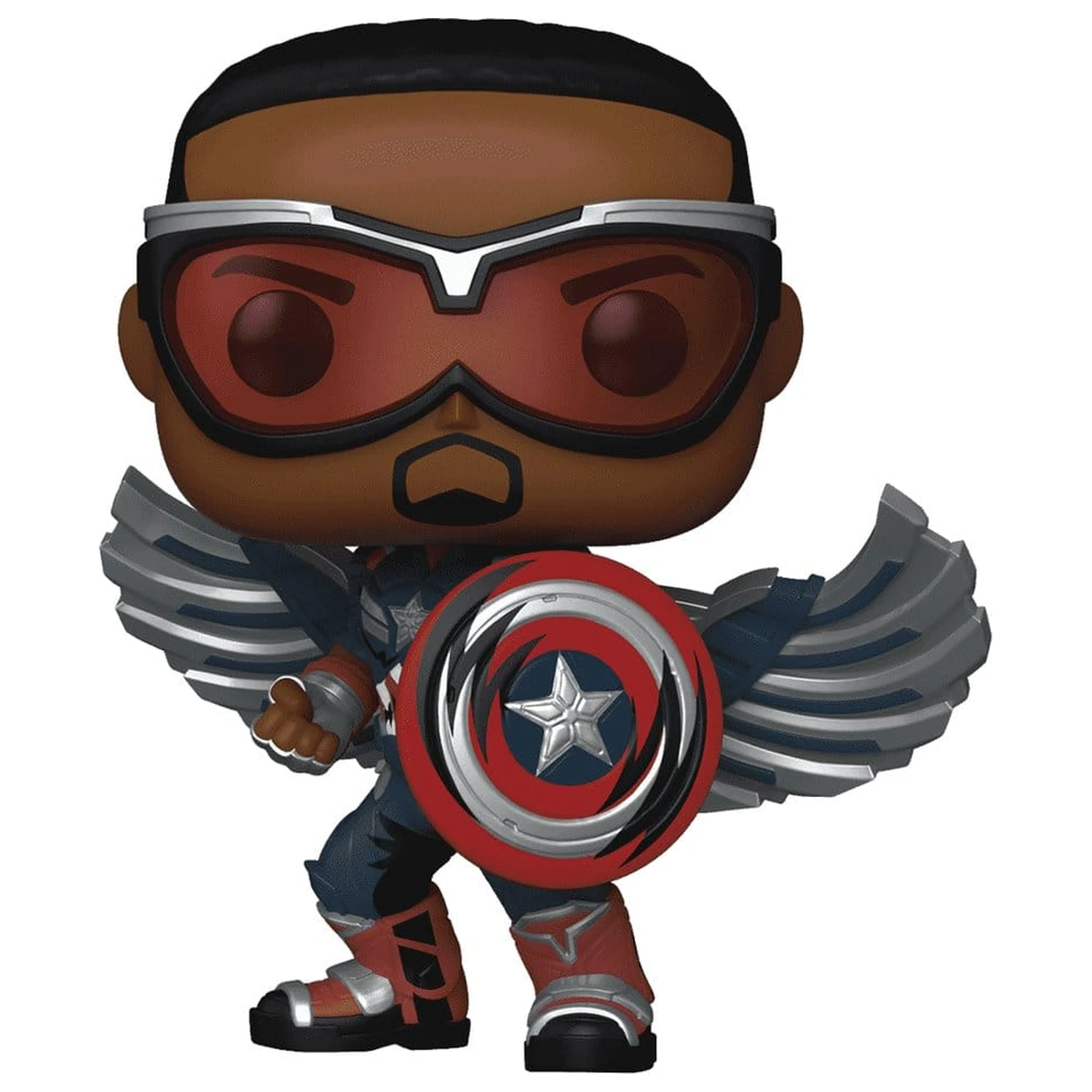 Marvel Funko POP! Comics Vinyl figura Captain America (Sam Wilson) (Comic Deco) Exkluzív 9 cm termékfotó