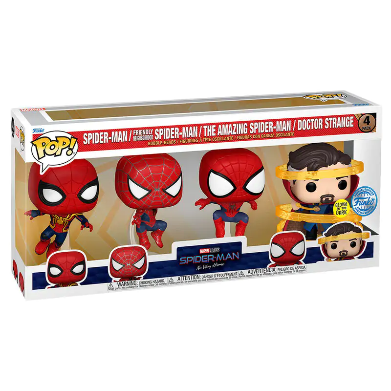 Marvel Funko POP! Movies Vinyl figura Spider-Man No way Home S3 4 db-os csomag 9 cm termékfotó