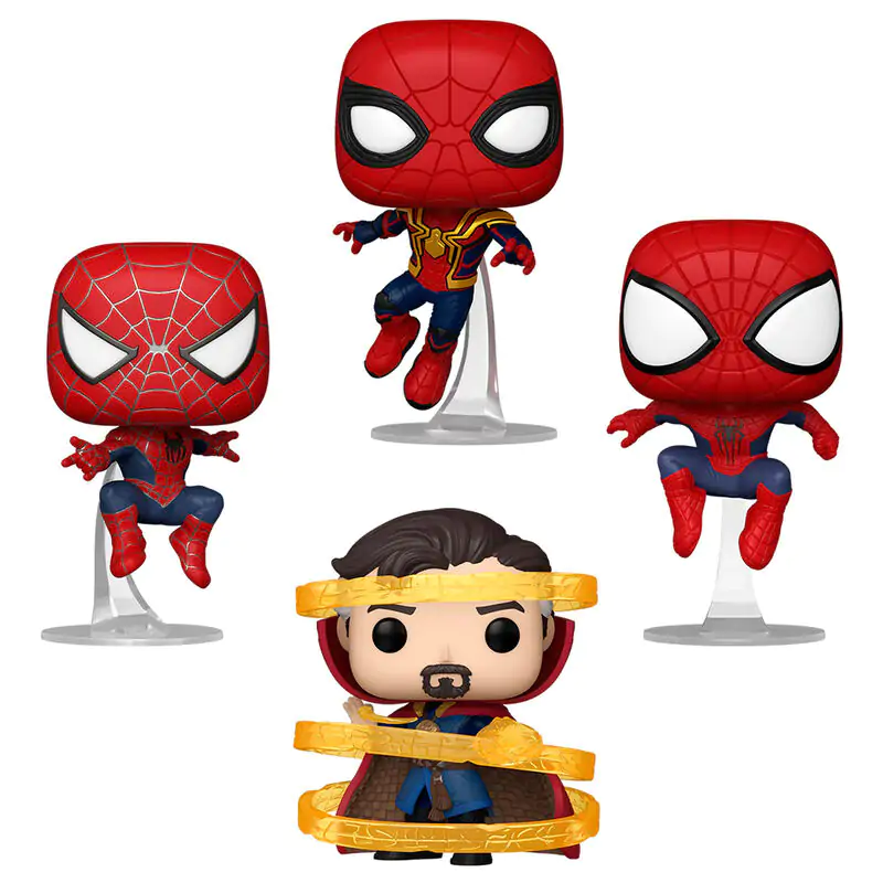 Marvel Funko POP! Movies Vinyl figura Spider-Man No way Home S3 4 db-os csomag 9 cm termékfotó