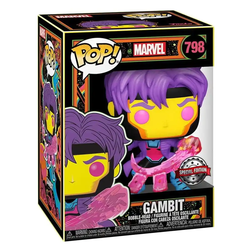 Marvel Funko POP! Vinyl figura Black Light- Gambit Exkluzív 9 cm termékfotó