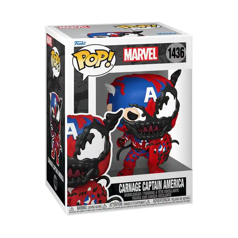 Marvel Funko POP! Vinyl Figure Carnageized - Captain America 9 cm termékfotó