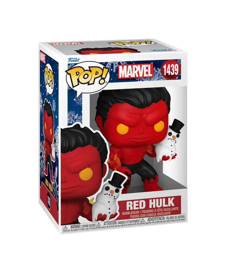 Marvel Funko POP! Vinyl Figure Holiday Red Hulk 9 cm termékfotó