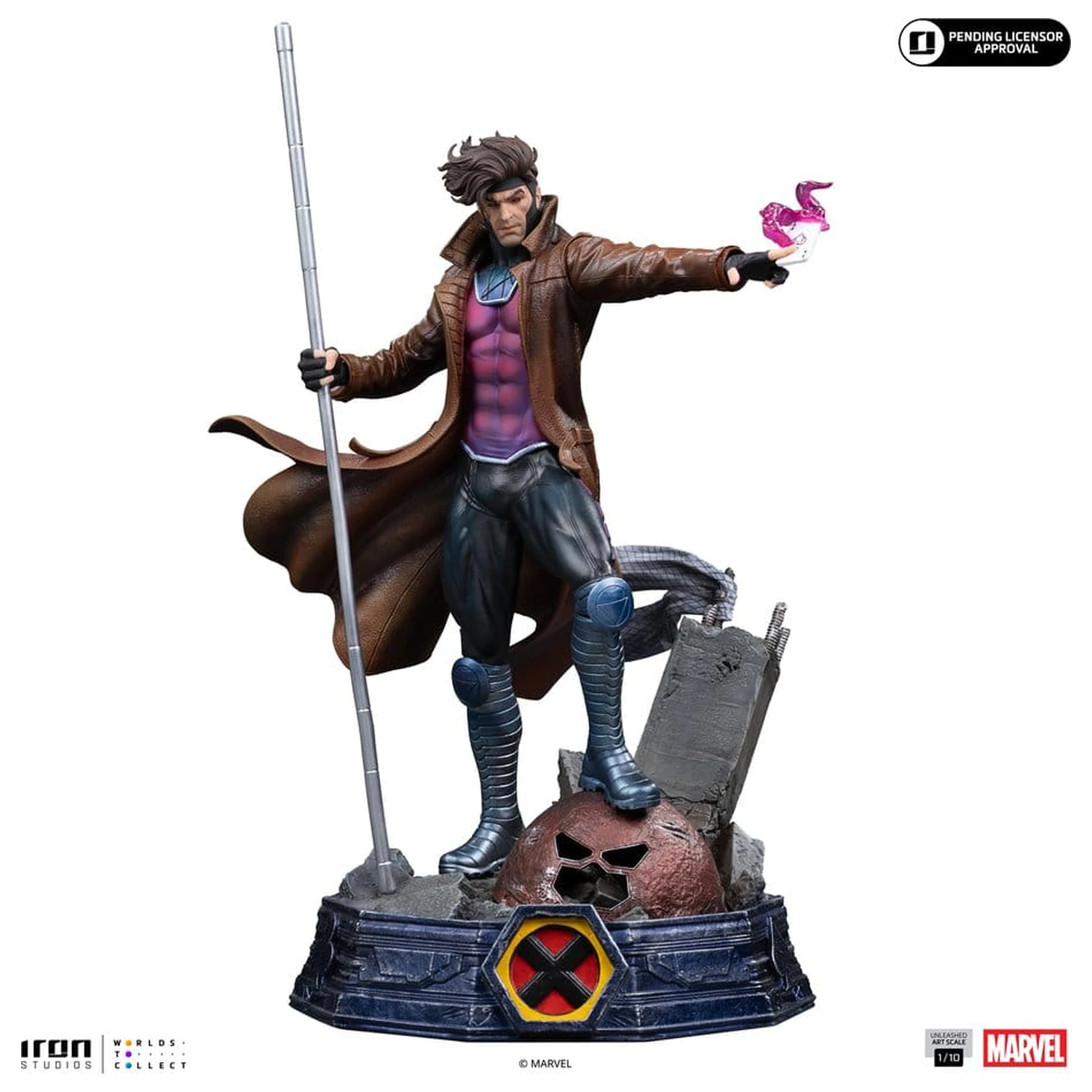 Marvel Gambit Unleashed Art Scale szobor figura 1/10 Gambit termékfotó