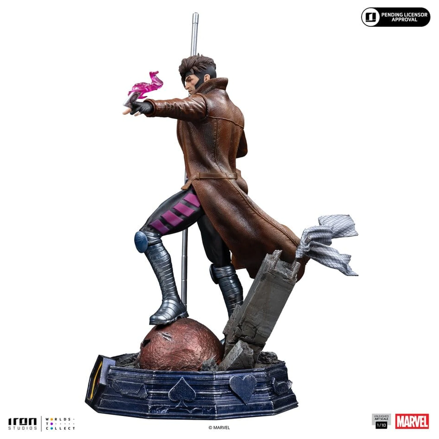 Marvel Gambit Unleashed Art Scale szobor figura 1/10 Gambit termékfotó