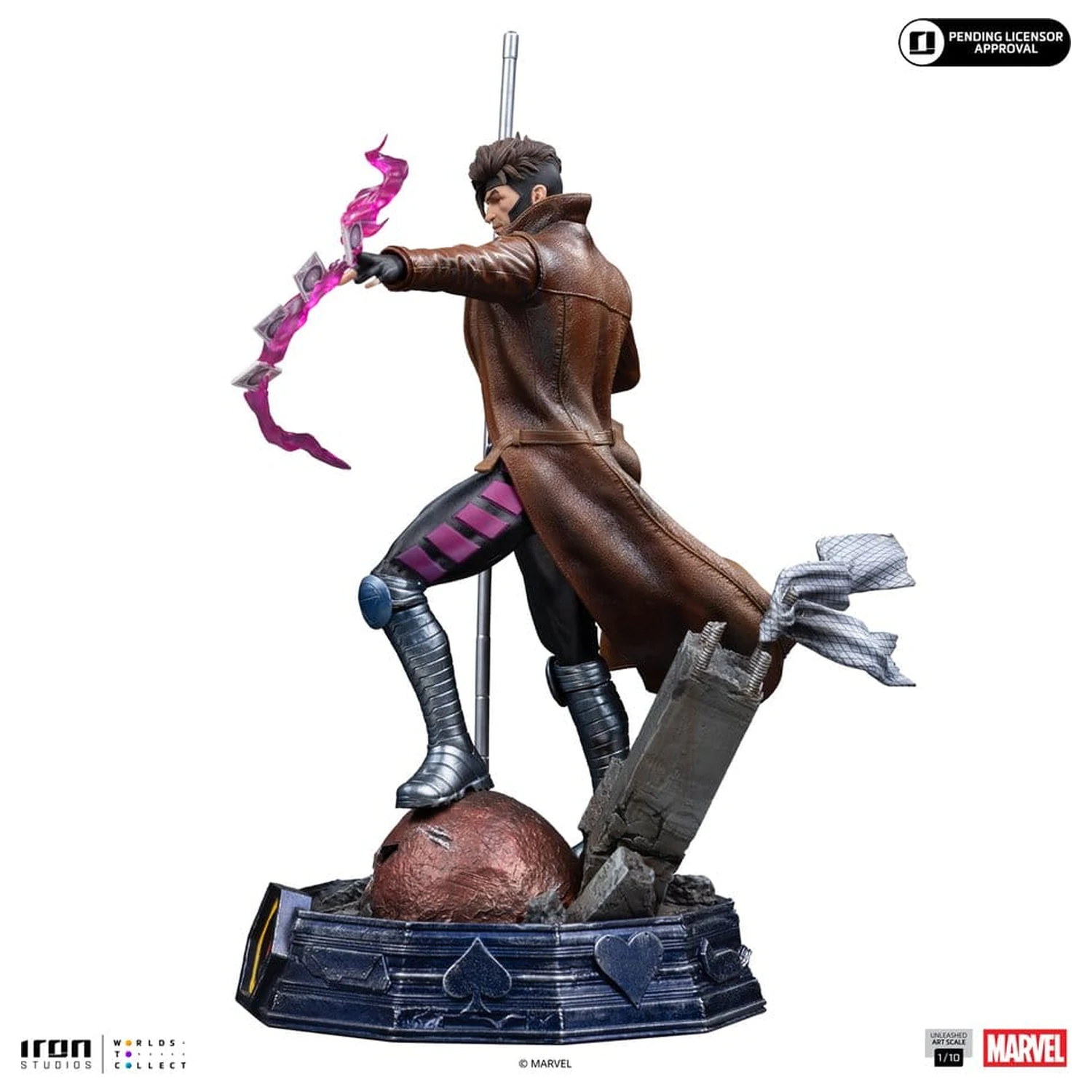 Marvel Gambit Unleashed Art Scale szobor figura 1/10 Gambit termékfotó