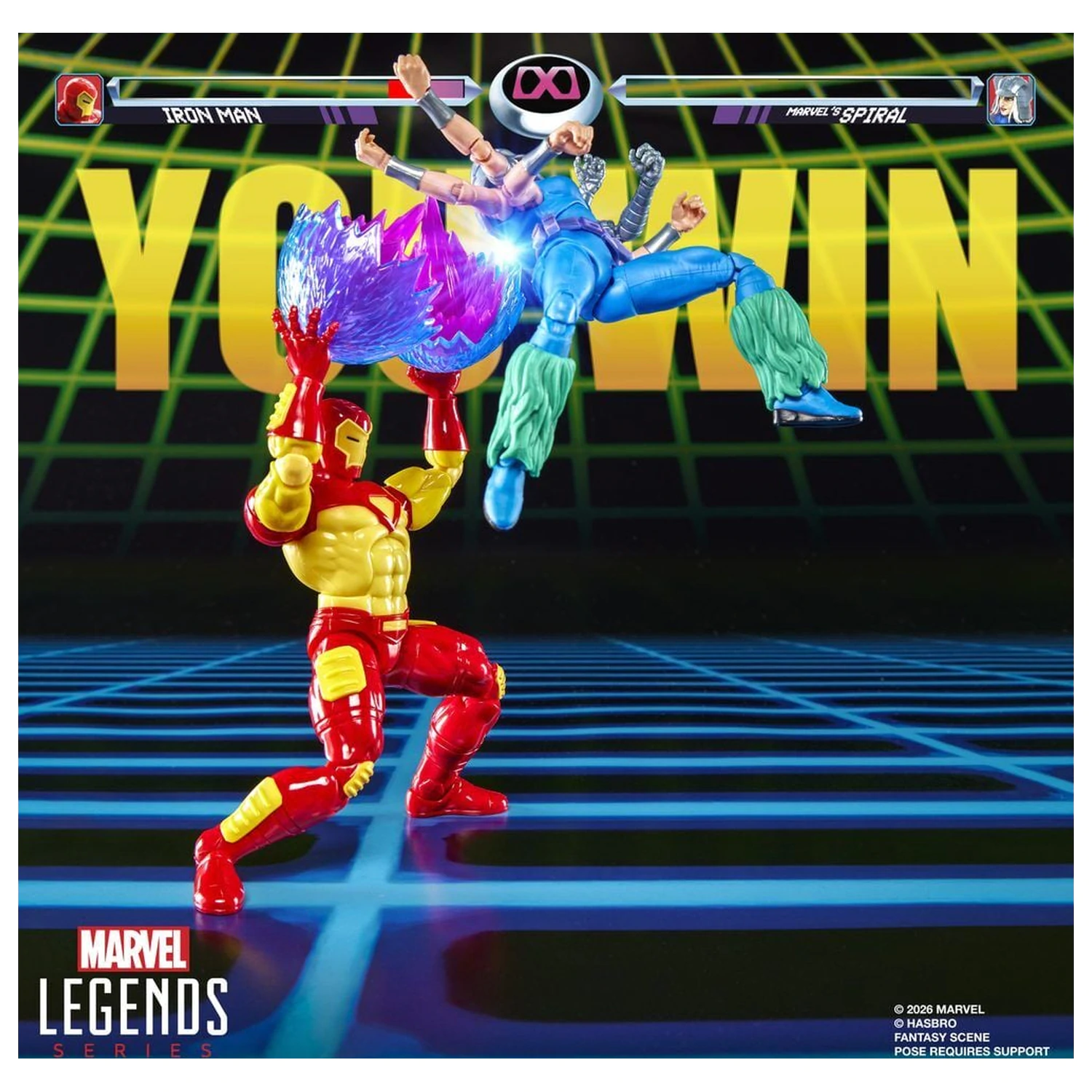 Marvel Games Iron Man Vs Marvels Spiral 2db-os figura csomag 15cm termékfotó
