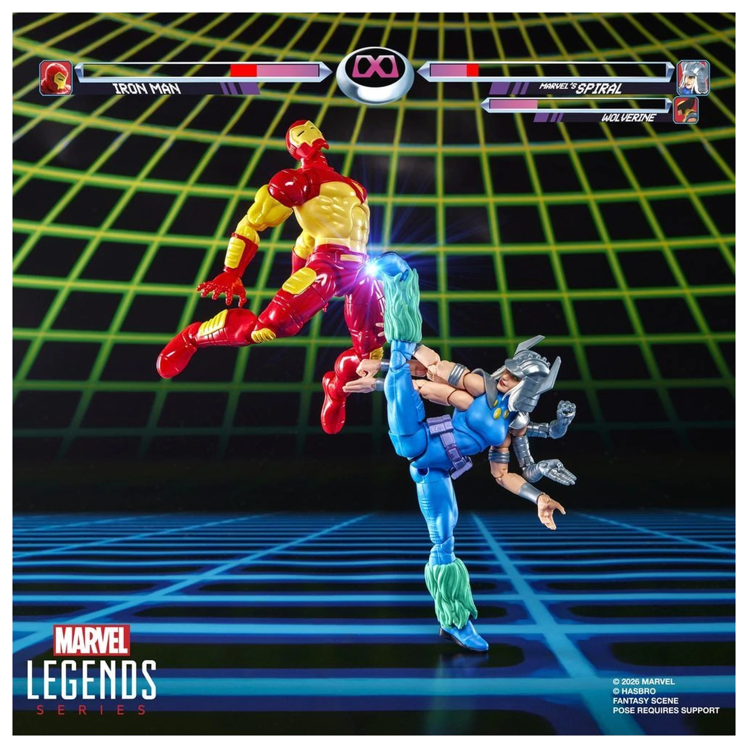 Marvel Games Iron Man Vs Marvels Spiral 2db-os figura csomag 15cm termékfotó
