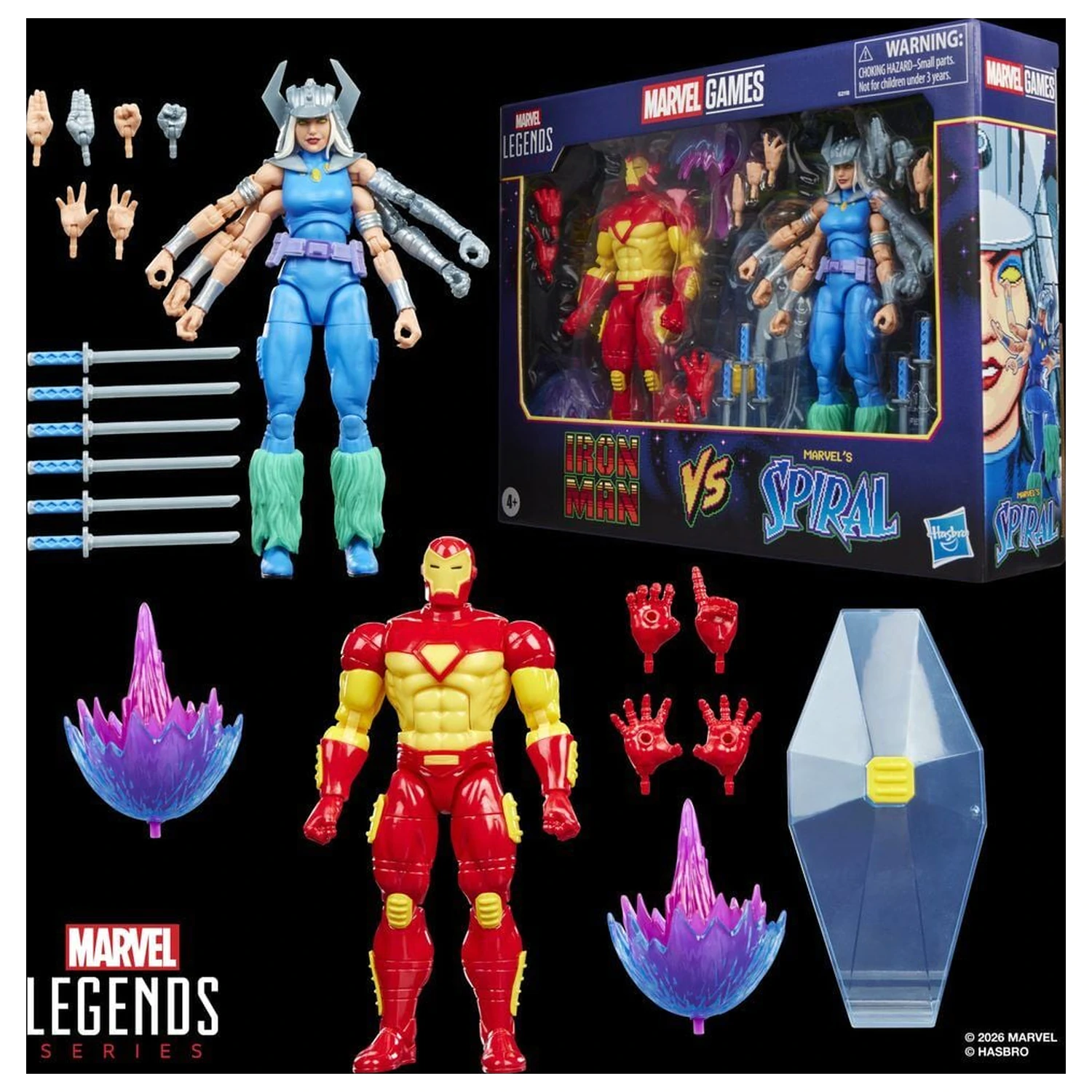 Marvel Games Iron Man Vs Marvels Spiral 2db-os figura csomag 15cm termékfotó