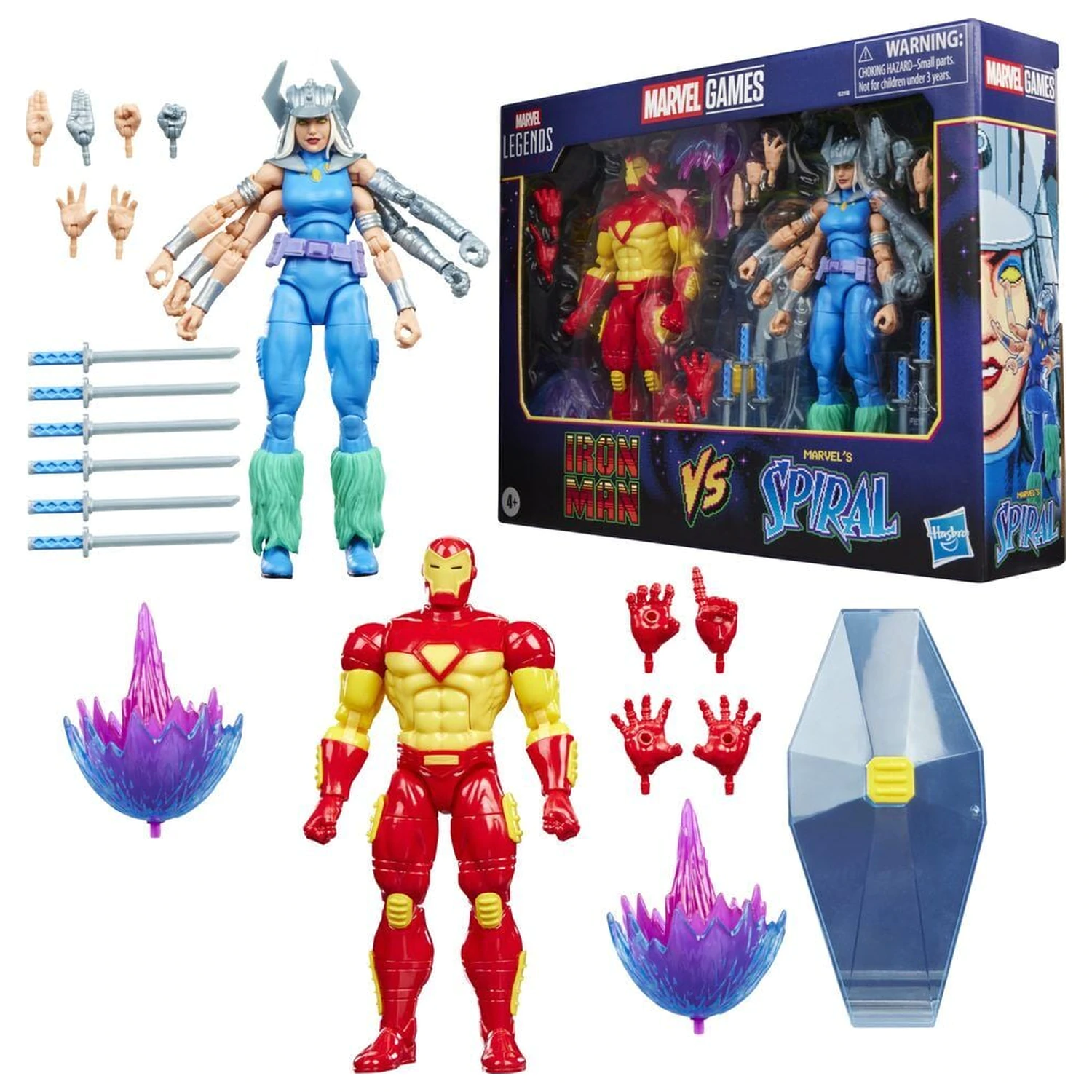 Marvel Games Iron Man Vs Marvels Spiral 2db-os figura csomag 15cm termékfotó
