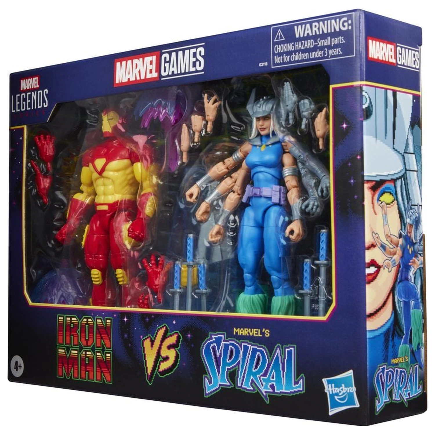 Marvel Games Iron Man Vs Marvels Spiral 2db-os figura csomag 15cm termékfotó