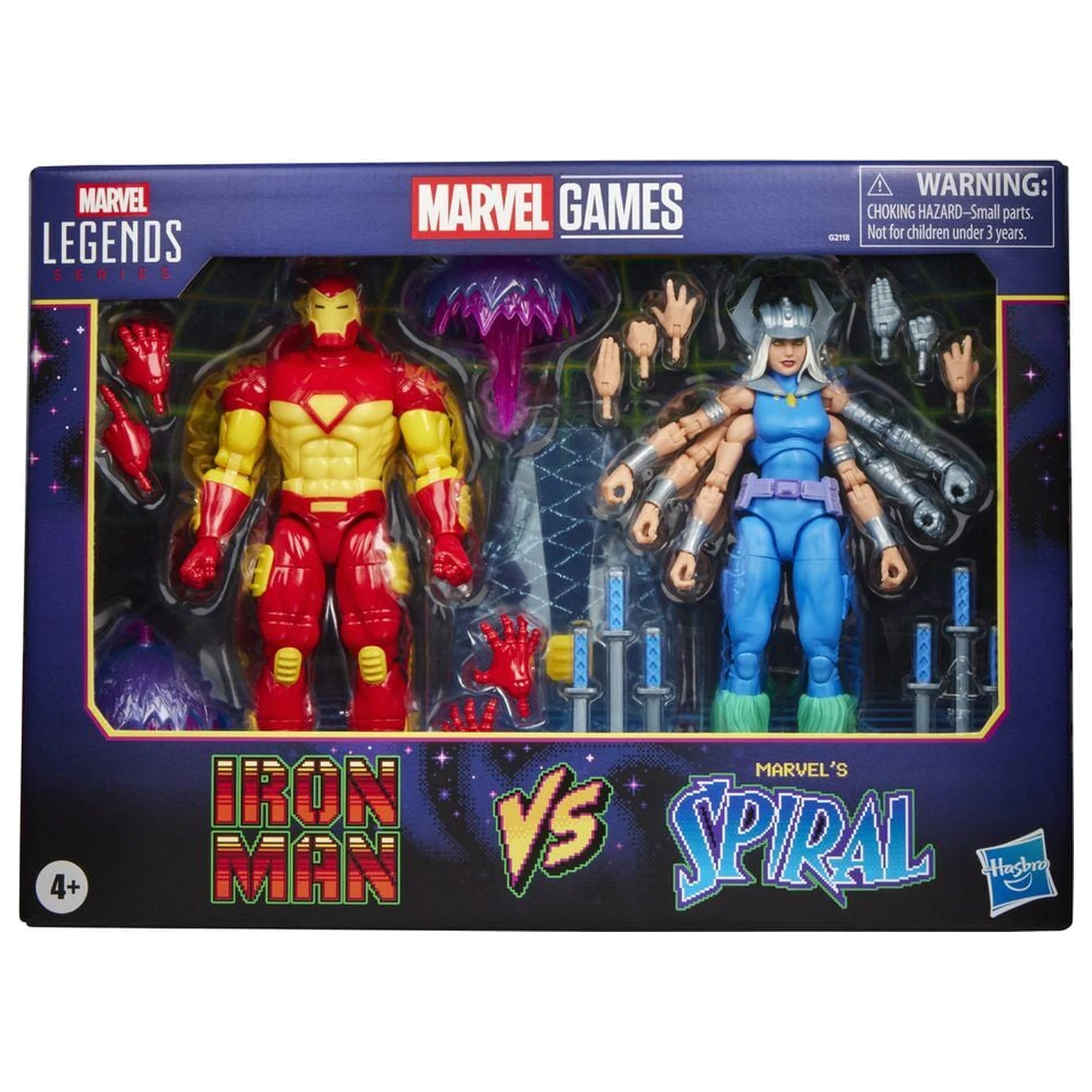 Marvel Games Iron Man Vs Marvels Spiral 2db-os figura csomag 15cm termékfotó