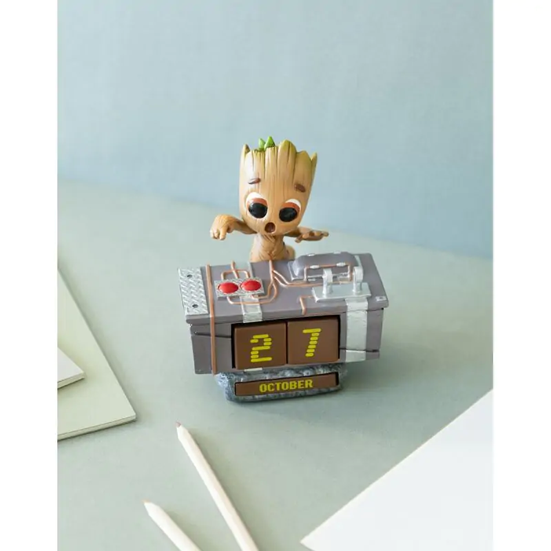 Marvel Guardians of the Galaxy Groot Death Button 3D perpetual calendar termékfotó