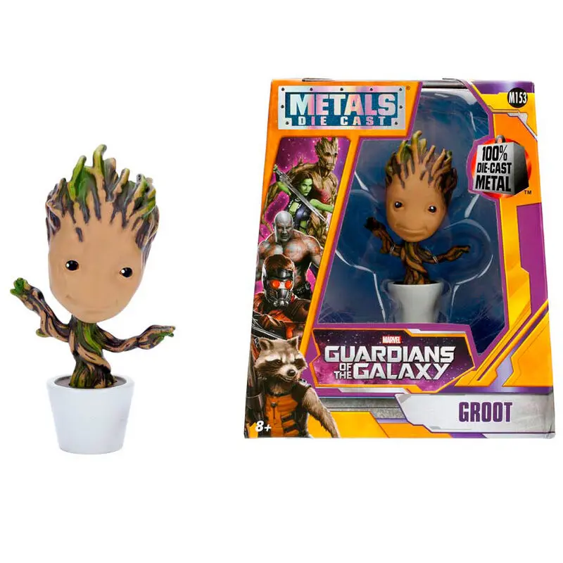 Marvel Guardians of the Galaxy Groot metalfigs figura 10cm termékfotó