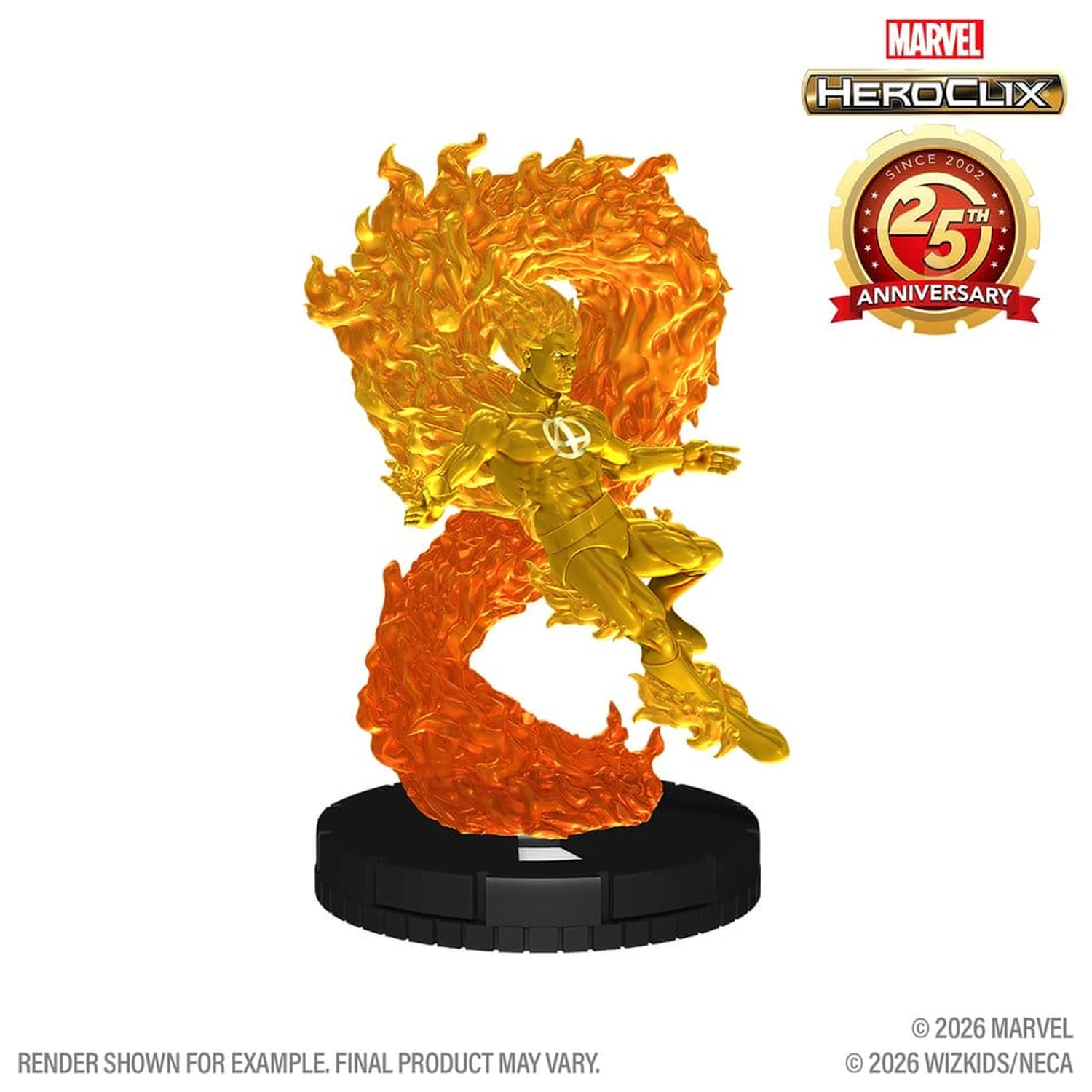 Marvel HeroClix: 25th Anniversary figura Human Torch 5 cm termékfotó