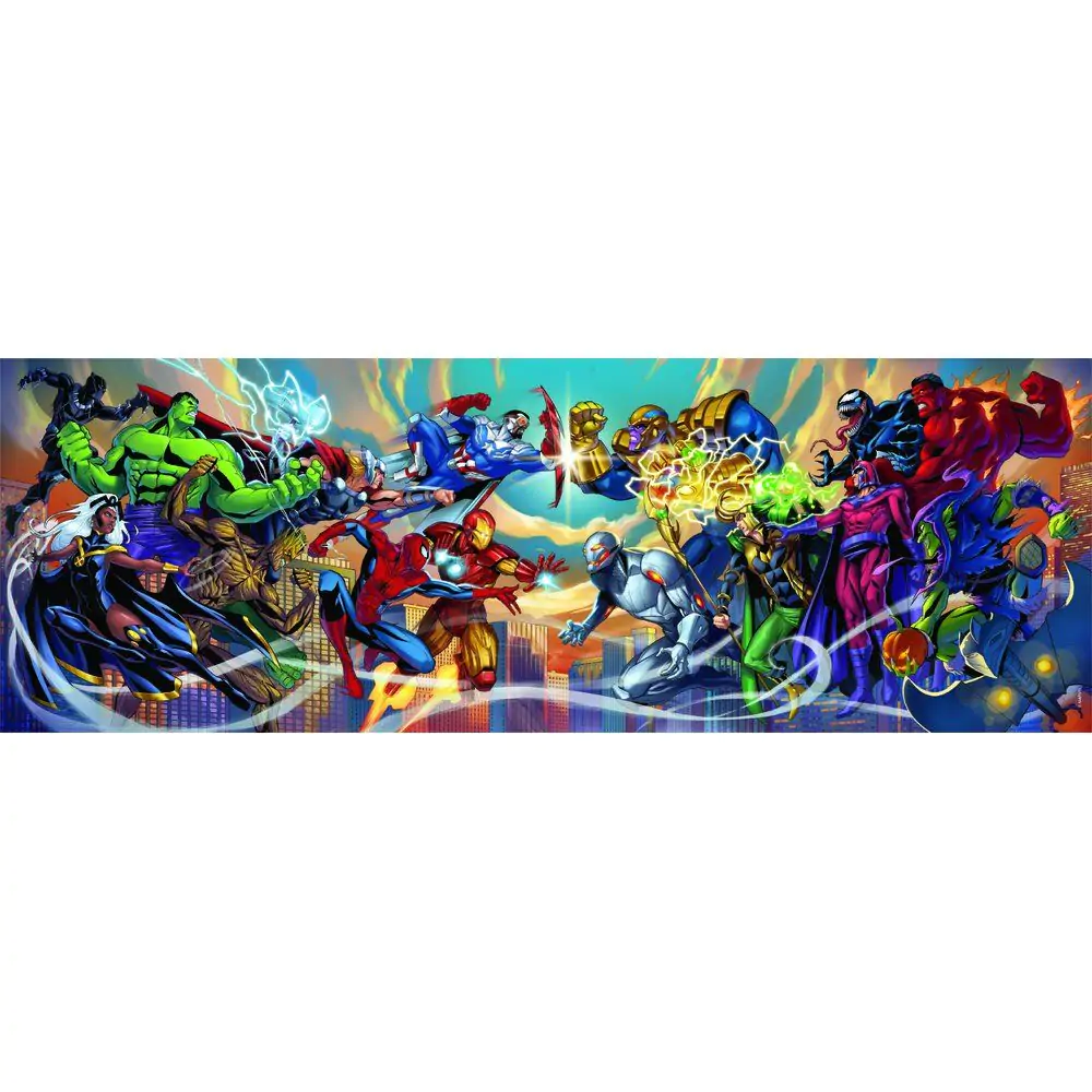 Marvel Heroes vs Villains panorama puzzle 1000db-os termékfotó