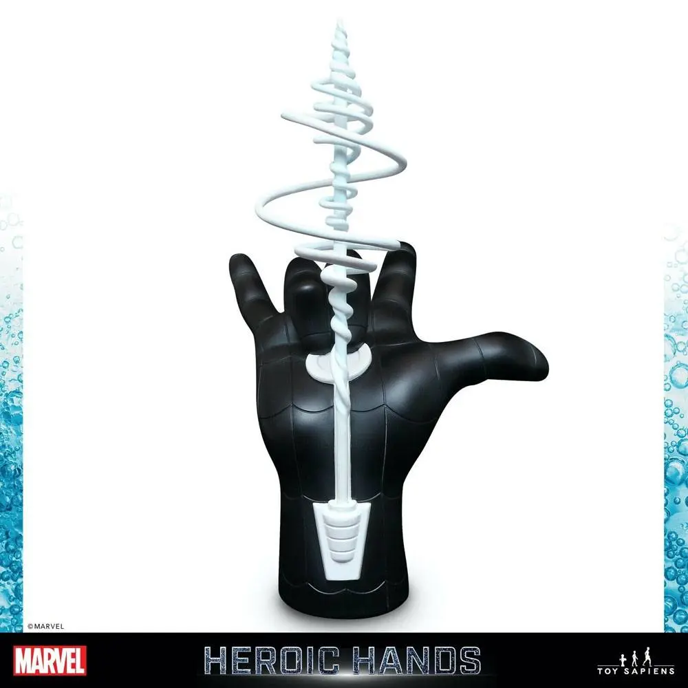 Marvel Heroic Hands Life-Size #1B Spider-Man Black Suit életnagyságú kéz szobor figura 26 cm termékfotó