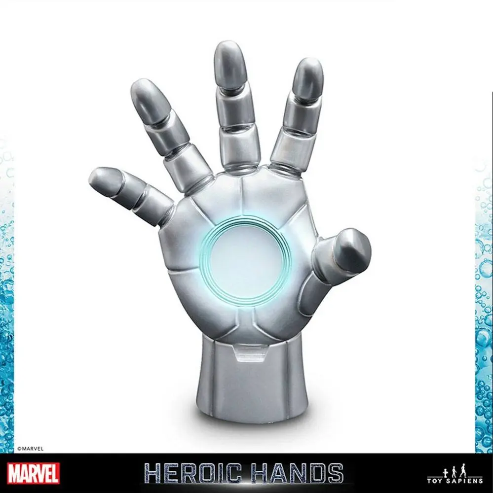 Marvel Heroic Hands Life-Size #2C Iron Man Grey Armor életnagyságú kéz szobor figura 23 cm termékfotó