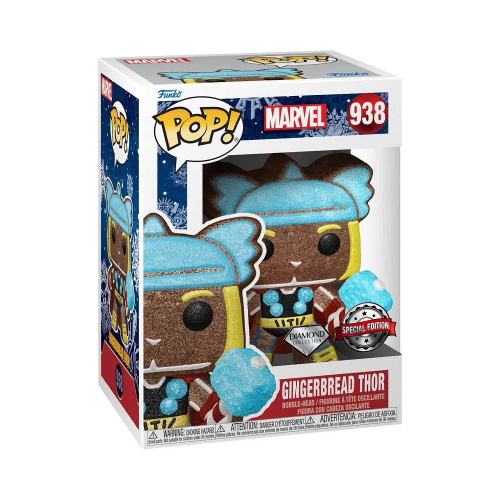 Marvel Holiday Funko POP! Vinyl figura Thor Glitter Exclusive Diamond Collection 9 cm termékfotó