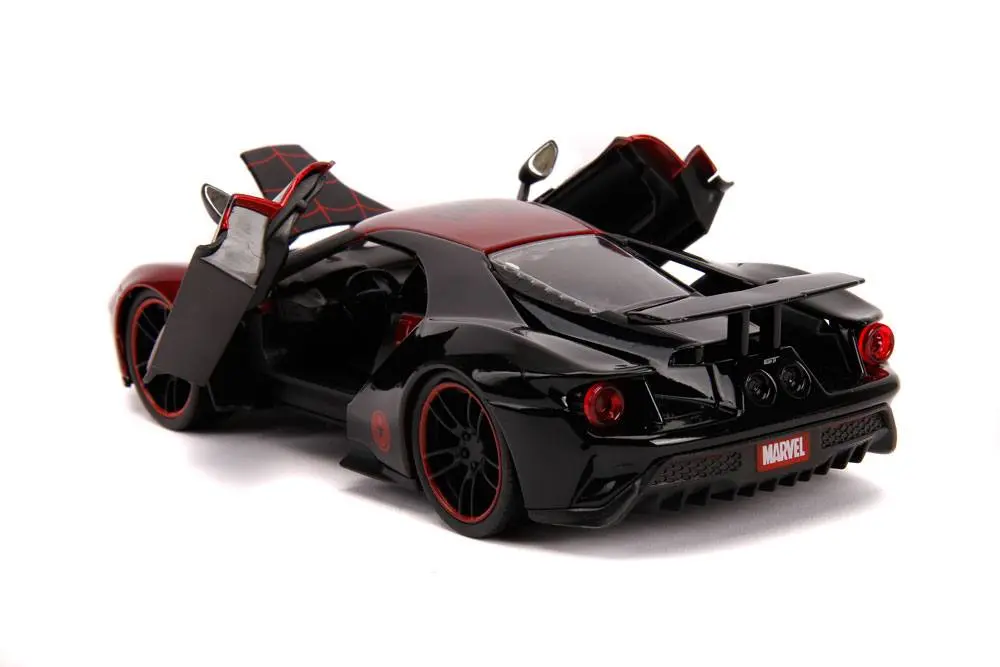 Marvel Hollywood Rides Diecast Model 1/24 2017 Ford GT és Miles Morales figura termékfotó