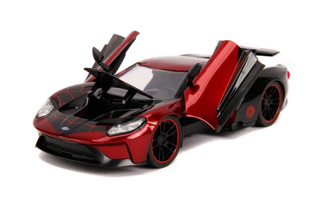 Marvel Hollywood Rides Diecast Model 1/24 2017 Ford GT és Miles Morales figura termékfotó