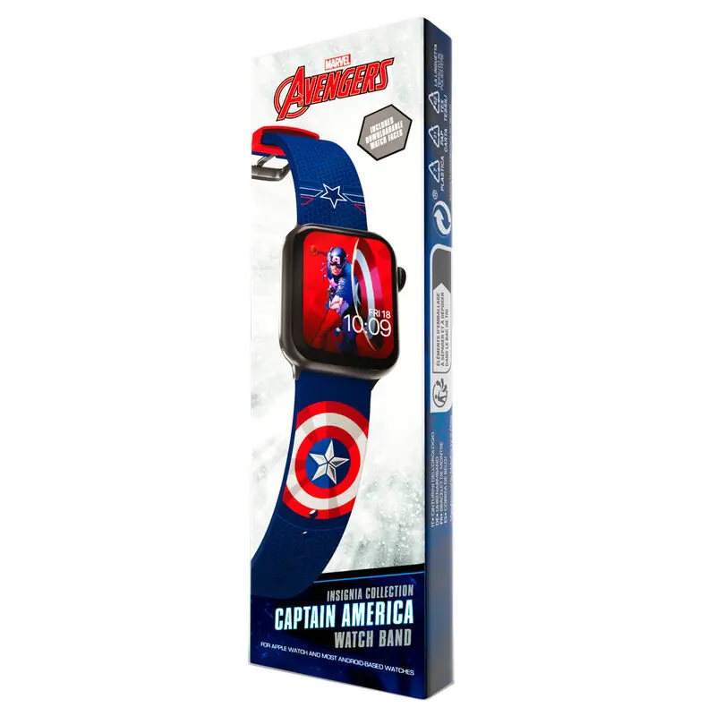 Marvel Insignia Collection: Captain America óraszíj okosórákhoz termékfotó