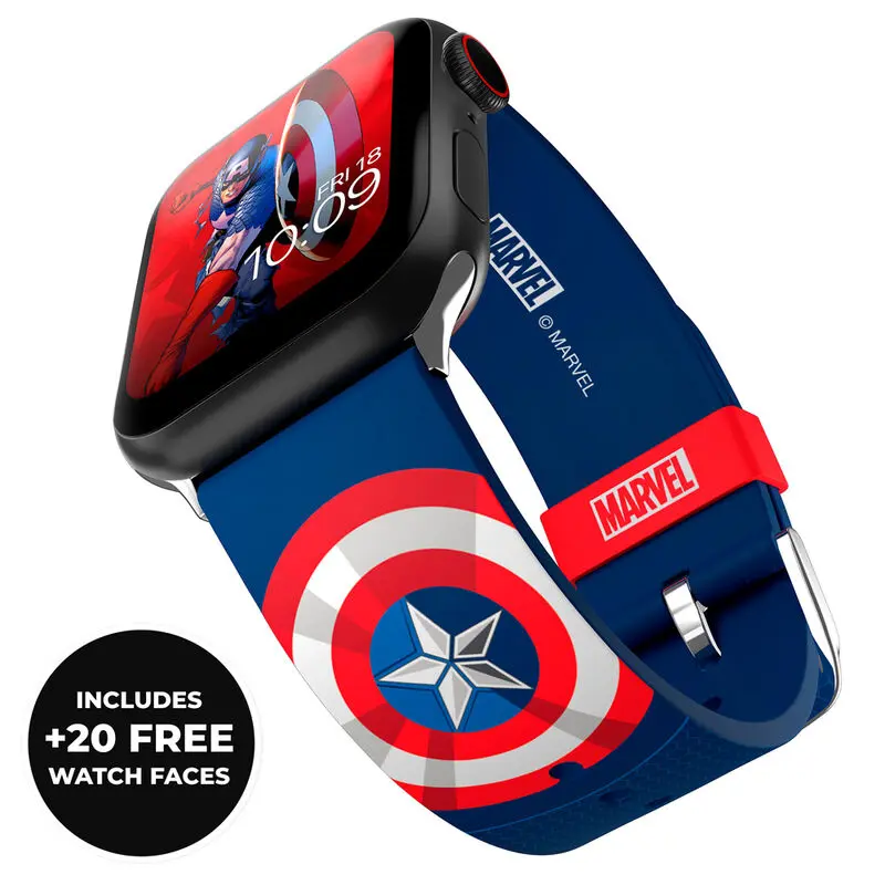 Marvel Insignia Collection: Captain America óraszíj okosórákhoz termékfotó