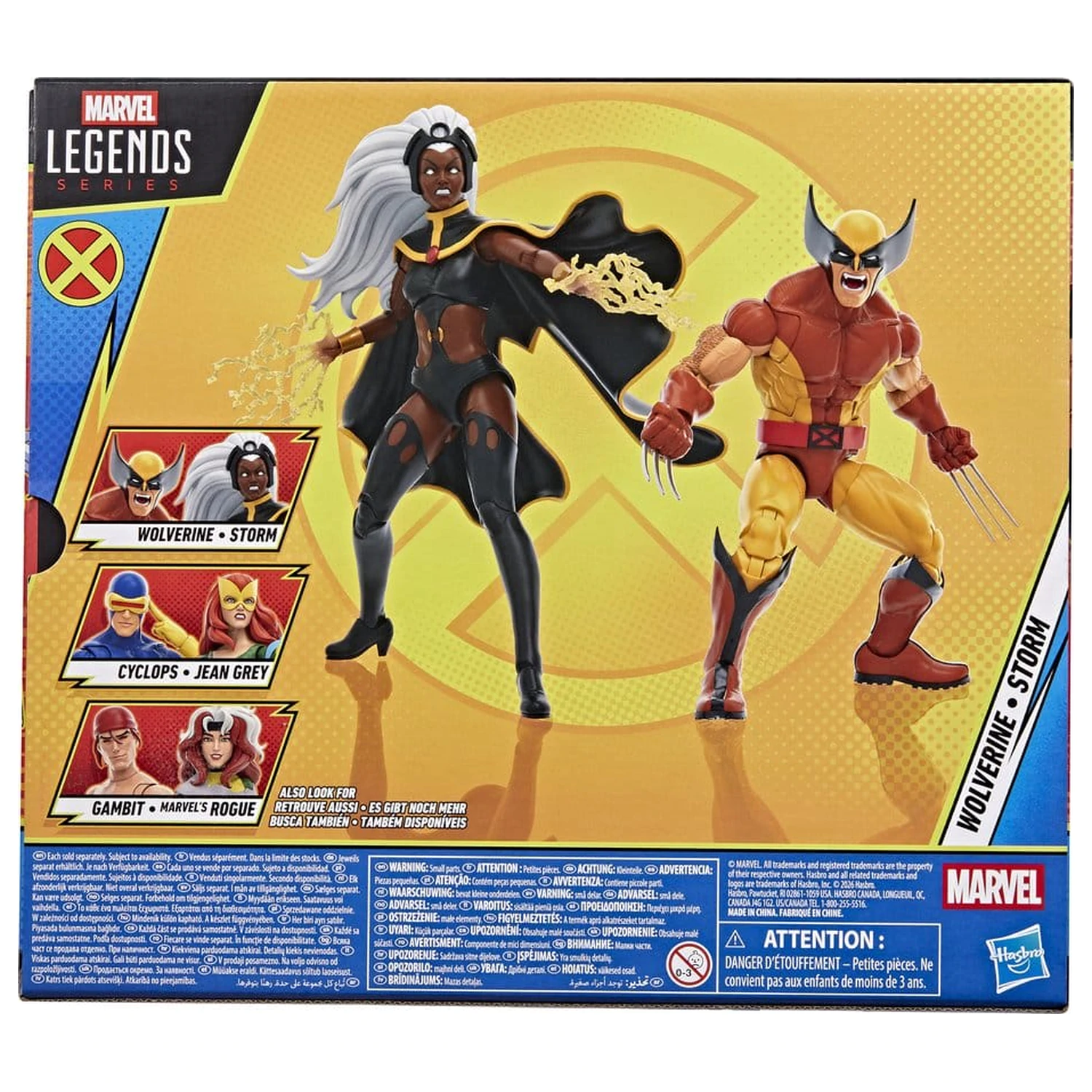 Marvel Legends 2 db-os akciófigura csomag Storm & Wolverine 15 cm termékfotó