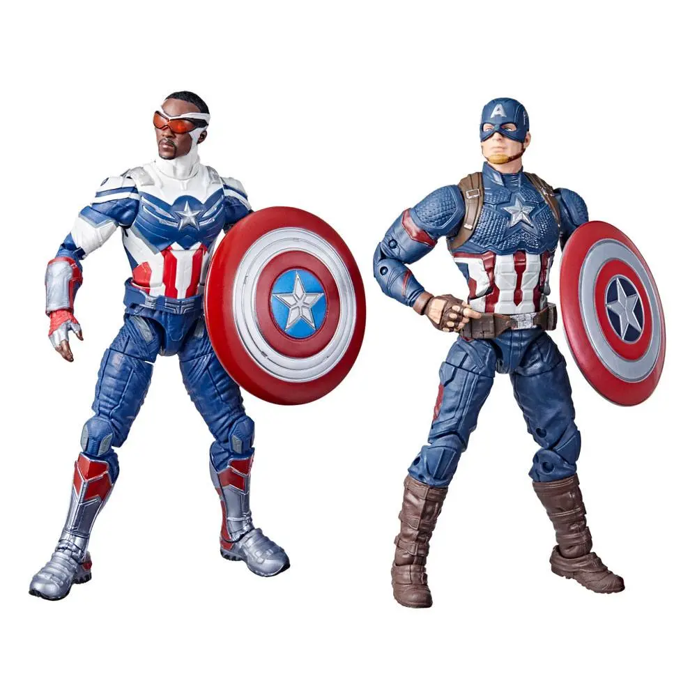 Marvel Legends 2022 Captain America: Sam Wilson &amp; Steve Rogers 2 darabos akciófigura csomag 15 cm termékfotó