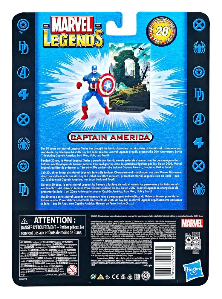 Marvel Legends 20th Anniversary Series 1 2022 Captain America akciófigura 15 cm termékfotó